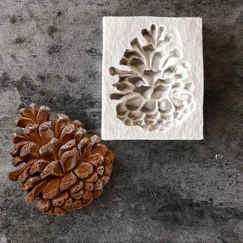 Diy Pine Cone Mold Silicone Mold Christmas Decorat Cake Baking Tool Easily Flip Loose Chocolate Candy Kitchen Baking Tool JU0059