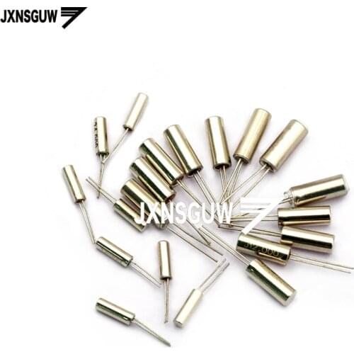 10PCS 3x8 Cylindrical Passive Crystal Oscillator 4MHZ 32.768KHZ 2x6 Quartz Crystal Oscillator Quartz Crystal 12MHZ 24MHZ 32KKHZ