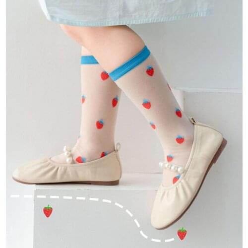 Summer thin breathable children kids baby girls socks cute fashion casual cartoon fruit animal Silk socks for 1-8 years old boys