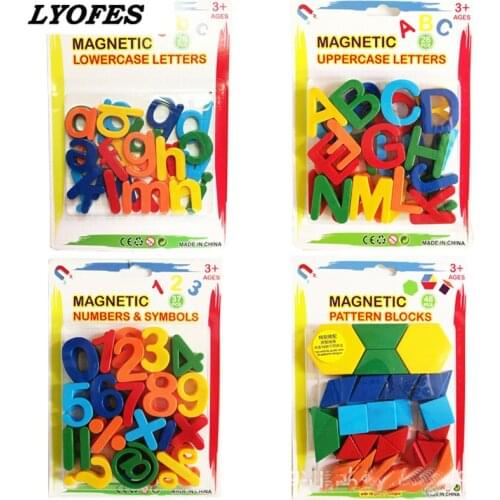 26pcs Magnetic Learning Alphabet Letters Plastic Refrigerator Stickers Toddlers Kids Learning Spelling Counting Educational Toys