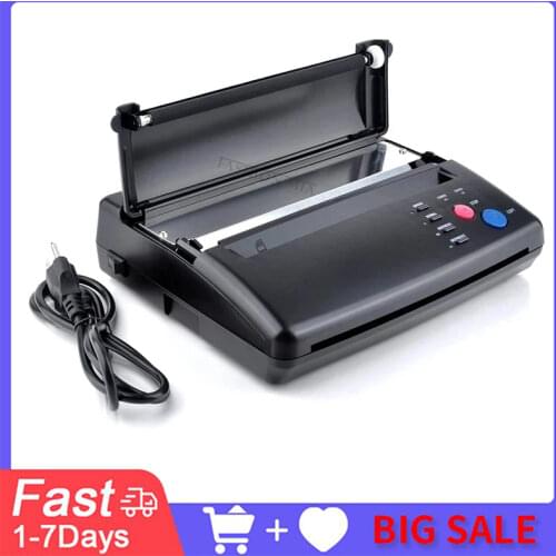 Tattoo Transfer Machine Stencils Device Black Tattoo Transfer Machine Thermal Printer Copier Drawing Tattoo Photos Transfer