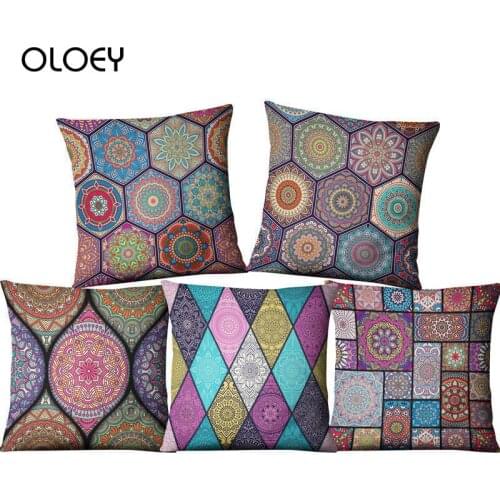 Pattern Cushion Cover, Square Linen Soft Cushion Cover, Bedroom Cushion Cover, Home Hotel Car Decoration Cushion Cover 45cmx45cm