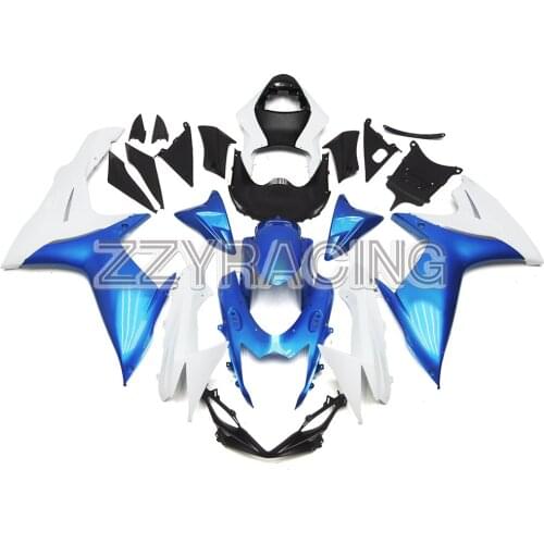 Full Motorcycle Fairings Kit for Suzuki GSXR600 GSXR750 K11 2011 2012 2013 2014 2015 2016 ABS Plastic Body Work Blue White Cover