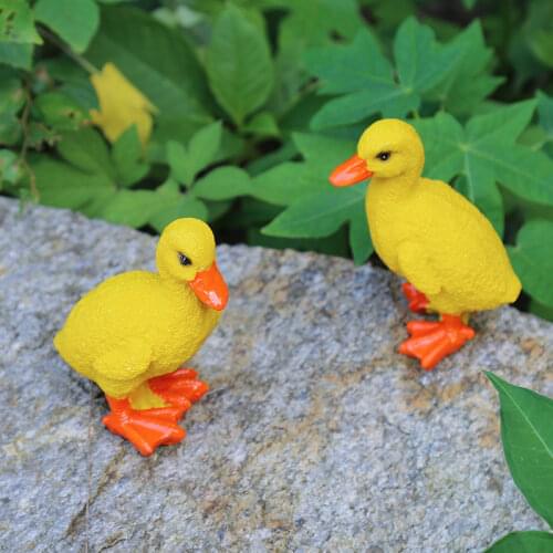 2pcs Cute Resin Floating Duck Statue Outdoor Garden Pond Fish Tank Swimming Duck Sculpture For Home Garden Decoration Ornament