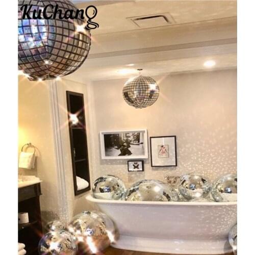 5pcs 22inch 4D Globos Disco Bar Balloon Metalic Laser Aluminum Foil Balloons 80s 90s Retro Popular Party Wedding Decor Supplies