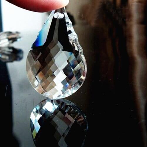 Top Quality 144pcs/lot 50mm Clear Color Crystal Chandelier Prism Pendants Glass Lighting Parts Hanging Christmas Tree Drops