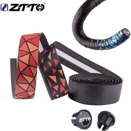 ZTTO Road Bike Bar Tape Handlebar EVA PU Tape High Quality Durable Shock-Proof Road bike High Toughness Bartape With Bar Plug