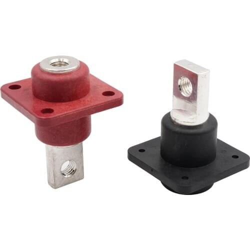 1pc 500A Pure Copper Terminal Quick Connector Output Through-type Terminal Lithium Battery High Current Terminal