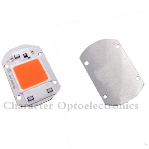 2pcs AC220V 110V real full spectrum 380-840nm indoor instead sunlight actual Power 30W DIY led grow light chip