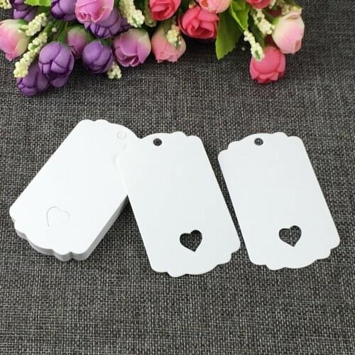 200pcs/lot newly white DIY Kraft Paper Tags Luggage Wedding Party 8.5x5cm Blank Price Hang Tag /Gift Hang Tag