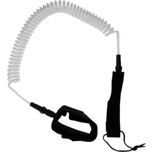 6' 10' 11' Coiled Cord Stand Up Paddle Leash Leg Rope for SUP Board Longboard Surfboard Shortboard - Surfing Accessories