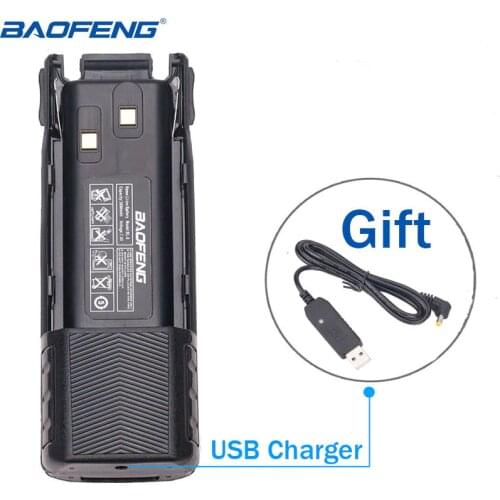 Baofeng UV-82 BL-8 3800mAh Li-ion Battery with USB Charger cable for Baofeng UV-82 UV-8D UV-82HP Walkie Talkie Two Way Radio