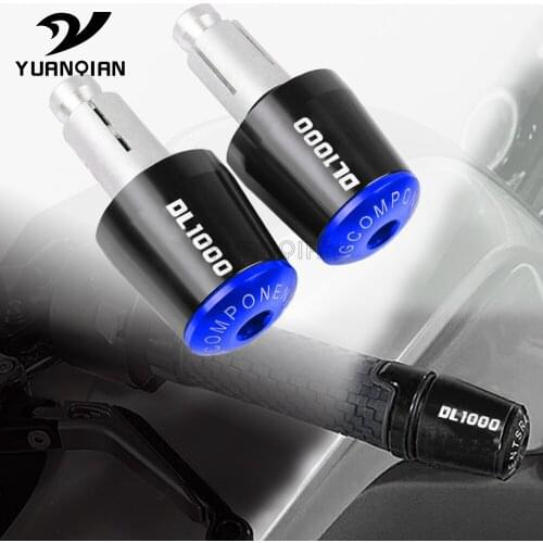 Motorcycle Accessories Universal 7/8''22MM Handlebar Grips Handle Bar Grip End Cap Plug For Suzuki DL1000 V-Strom DL1000VStrom