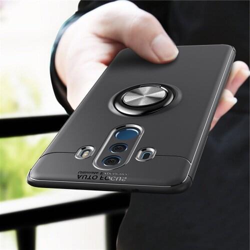 For Huawei Mate 10 Case Mate 10 Lite Case Cover Metal Magnetic Ring Holder Soft Silicone TPU Luxury Case for Huawei Mate 10 Pro
