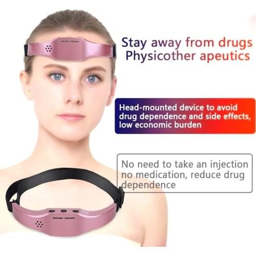 Electric Head Massager Relax Headache Eliminator Aid Therapy Sleeping Device Sleep Monitor Migraine Relief Hypnotic Apparatus