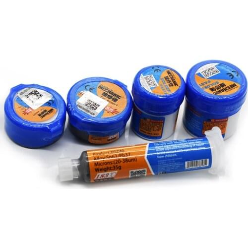 Original mechanic Soldering Flux Paste Tin Cream SMD SMT BGA Tools Sn63/Pb37 25-45um Welding Paste Flux for Soldering
