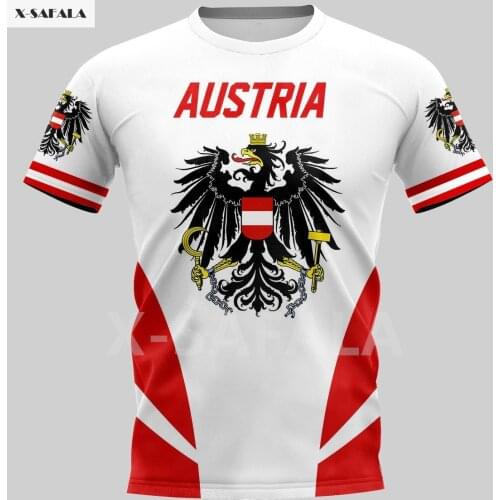 Austria All Countries Map Flag Viking Skull Summer 3D All Over Printed Round Neck T Shirts Men Women Harajuku Casual Tee