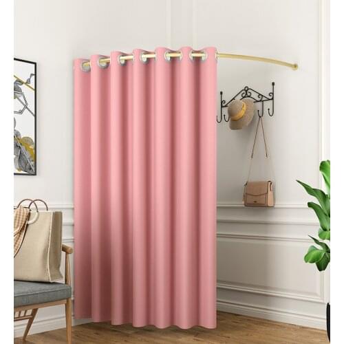 Dressing room door curtain clothing store locker room door curtain cloth simple floor-standing moving folding track dressing roo