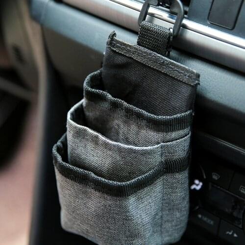 Car Outlet Air Vent Storage Pocket Mobile Phone Pouch Car Storage Bag Organizer Stowing Tidying Automobile Accessories