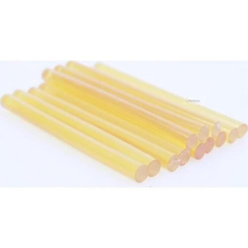 12pcs blonde color hair glue stick for U I V Flat tip keratin extension Brazilian Indian Hot melt styling tools adesivo