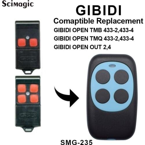 1pcs RIB SUN T433-2CH T433-4CH RIB MOON T433-2CH T433-4CH 433-1 433-2 remote controls to clone replacement 433.92MHz fixed code