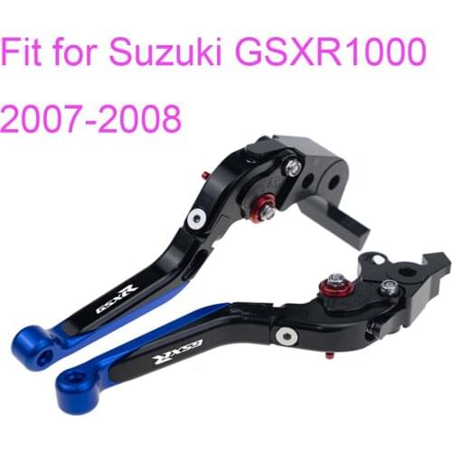 KODASKIN Left and Right Folding Extendable Brake Clutch Levers for Suzuki GSXR1000 2007-2008