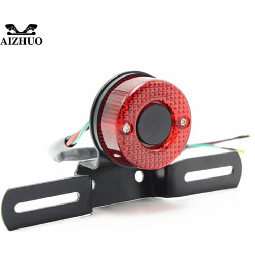 Motorcycle Assembly Round Rear license Brake Tail lights Lamps for DUCATI 1098 1198 749 848 999 900SS 1000SS GT1000 S2R 1000