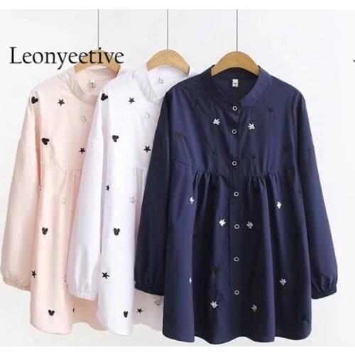 Женские стильные рубашки Leonyeetive China At AliExpress