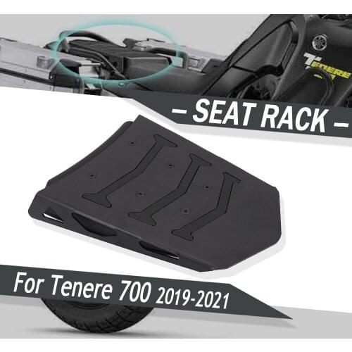 NEW Black Seat Cover Motorcycle Accessories For Yamaha Tenere 700 2019 2020 2021 Mono Seat Rack Tenere700 TENERE 700 TENERE700
