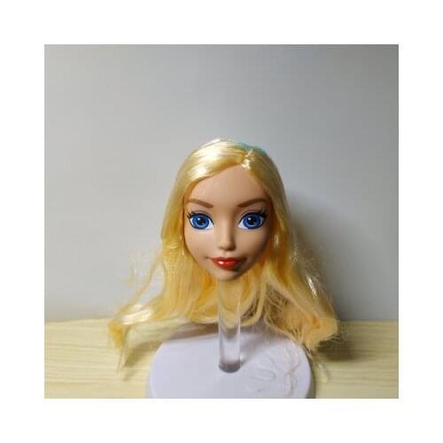 Original high quality1/6 27cm doll head gift for girl collection toy long beautiful hair mermaid baby only head makeup dongcheng