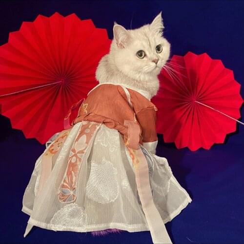 Original Pet Hanfu Cat Dog Clothes Antique Chinese Style