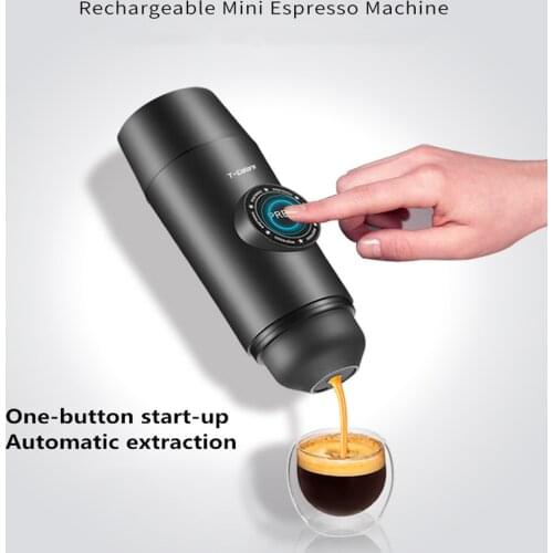 Portable Coffee Maker Mini Rechargeable Coffee maker outdoor traveBuilt-in Battery Hot/Cold Extraction Powder&Capsule
