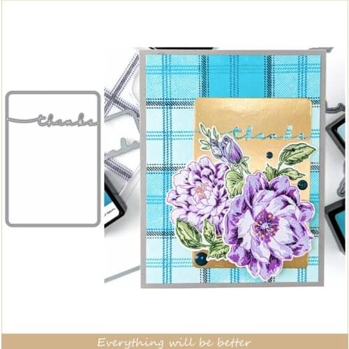 Rectangle Square Words Frame Metal Cutting Dies Stencils Die Cut DIY Make Handmade Scrapbook Craft New Template Decorate Cards
