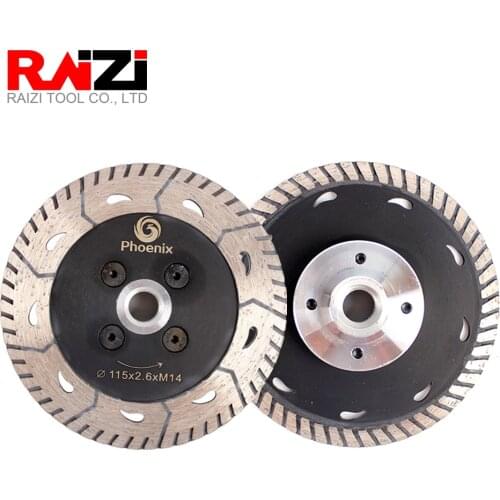 Raizi 2 Pc Diamond Cutting Grinding Disc For Granite Marble Concrete 75/115/125 mm M14 Sharpen Diamond Saw Blade Cut Disc