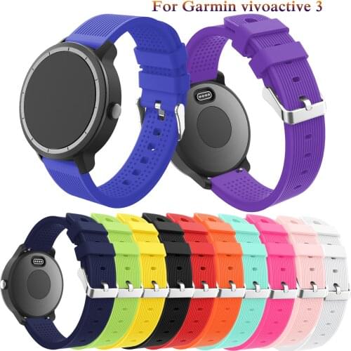 Bracelet watch band strap for Garmin Vivoactive 3 /vivoactive 3 music/For Samsung Gear Sport S2 soft silicone Smart Wristbands