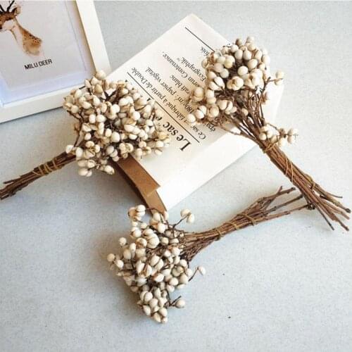 Natural Cotton Balls Dired Flower Plants Dry Artificial Party Decoration Flowers Diy Christmas Wedding Home P8A8