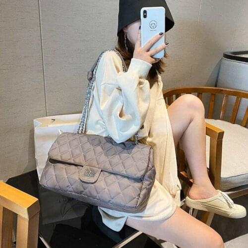 Women Bag Shoulder Bags for Women Tote Bag Handbag Purse Retro 2021 New Fashion Chain Large-Capacity Oxford Textile All-match