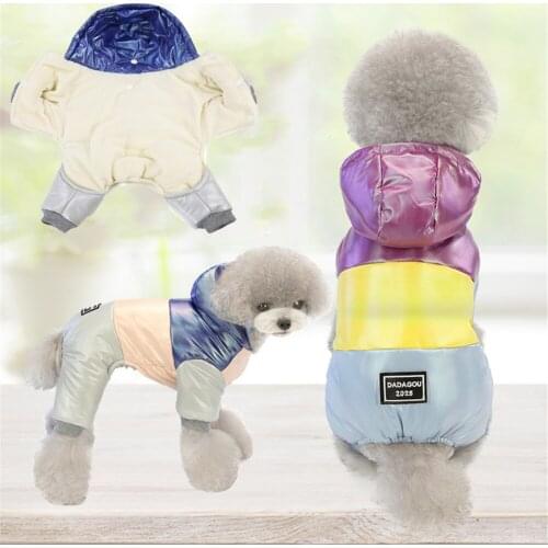 Waterproof Dog Winter Hoodie Clothes Big Dogs Pet Thick Jumpsuit Outfits 2020 Warm Jacket Puppy Cat Padded Cotton Coat Costume