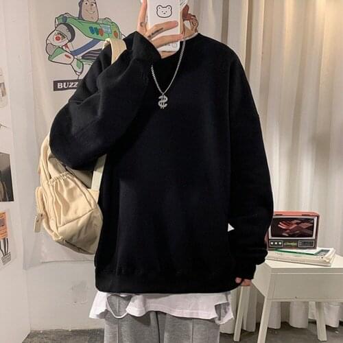 Crewneck Womans Solid Hoodies Casual Oversize Sweatshirts Autumn Fleece Loose Female Thin Pullovers Streetwear Plus Size 2021