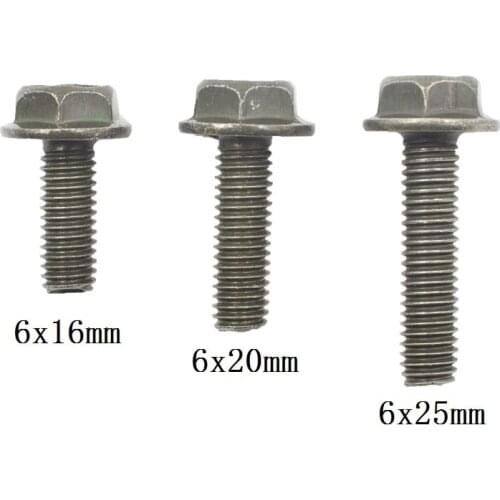 10Pcs 16mm 20mm 25mm Long Bolt For 6mm Nut Car Body Metal Screw Rivet Fastener