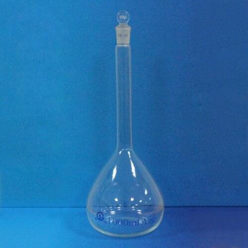 1000ml,Glass Volumetric Flask,1 Litre,Laboratory Chemistry Glassware