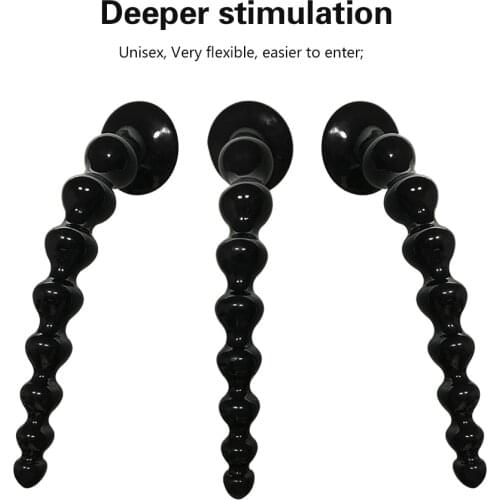 36cm Long Anal Sex Beads Butt Plug Prostata Massage For Men Gay Adults Supplies Soft Dildo Anus Dilator Anal Balls Intimate Toys