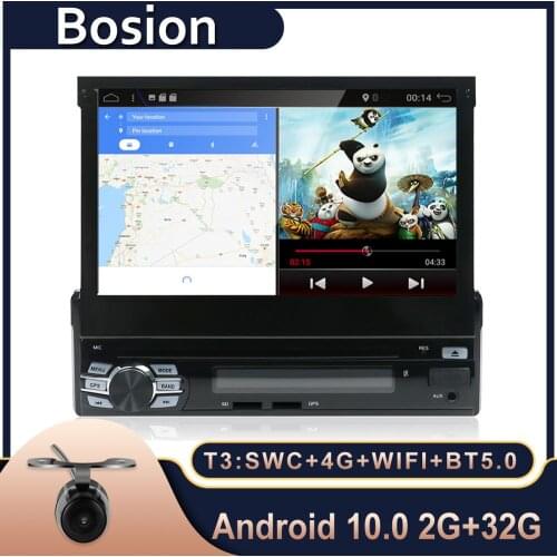 Android 10 1din autoradio car radio 7 inch HD GPS DVD Player with Navigation Bluetooth USB free rear camera head unit car stereo