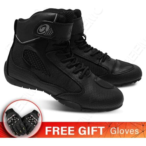 ARCX Motorcycle Boots Moto Botas Summer Motocross Shoes Motorbike Biker Chopper Cruiser Touring Ankle Shoes Riding Boots Men