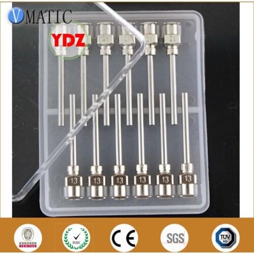 Free Shipping 12Pcs 1 Inch Tip Length 13G Blunt Stainless Steel Dispensing Needle Tip With Factory Price