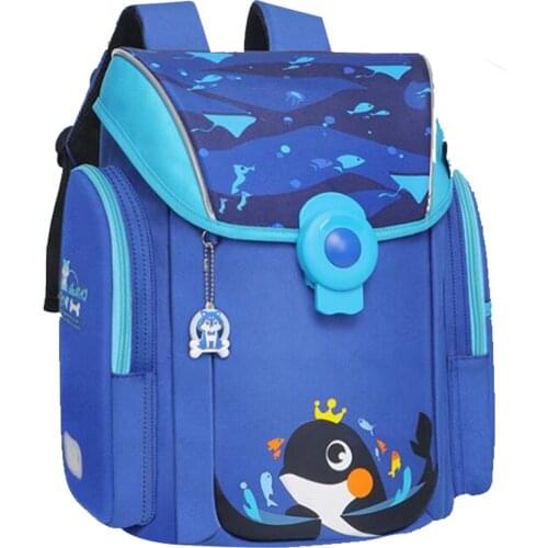 Schoolbag boys Orthopedic school Backpacks Children schoolbags automatic magnetic buckle Backpacks primary school back pack kids
