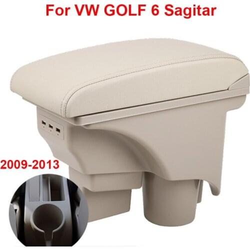 For VW Golf 6 Armrest box Mk6 Interior special Retrofit parts Car Armrest box Center Storage box
