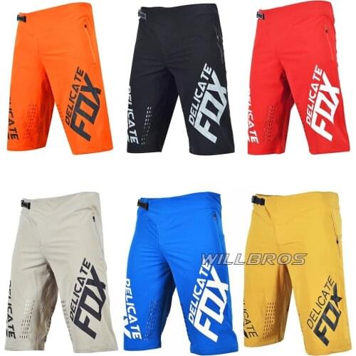 Delicate Fox Defend Shorts Mountain Bicycle Offroad Racing Motocross Motorbike Summer Short Pants