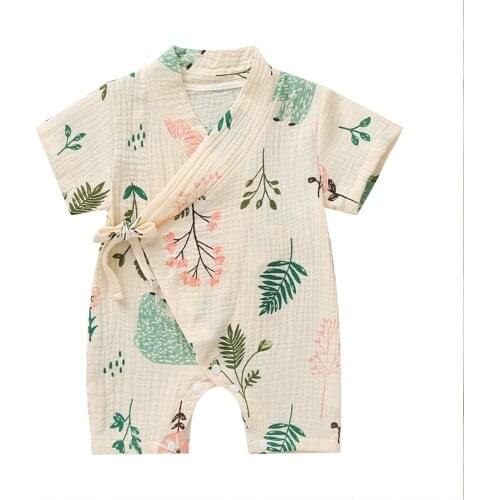 COSPOT Newborn Summer Jumpsuit Baby Boys Girls Short Mouw Romper Bebes Body Pak Newborn clothes 2021 New 30