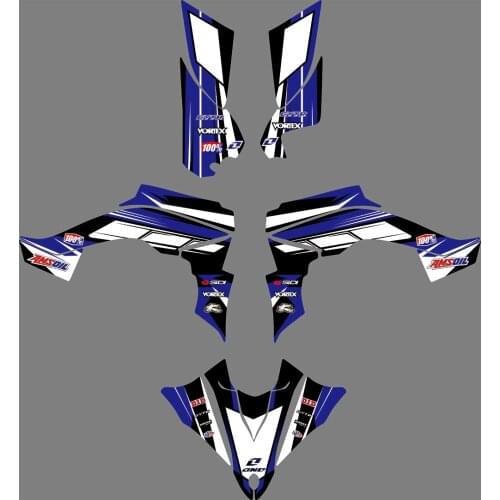 0915 Motorcycle Team Graphic & Backgrounds Decal Sticker Kits for Yamaha YFZ-R 450 2014 2015 2016 2017 2018